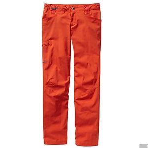 Patagonia Orange Venga Rock Pants